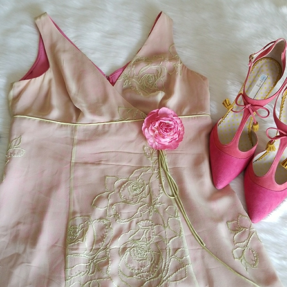 Adrianna | Empire waist Silk Dress